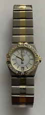CHOPARD St. Moritz 8024 Damenuhr Stahl/Gold Brillanten Datum Weiss HÄNDLER 16417