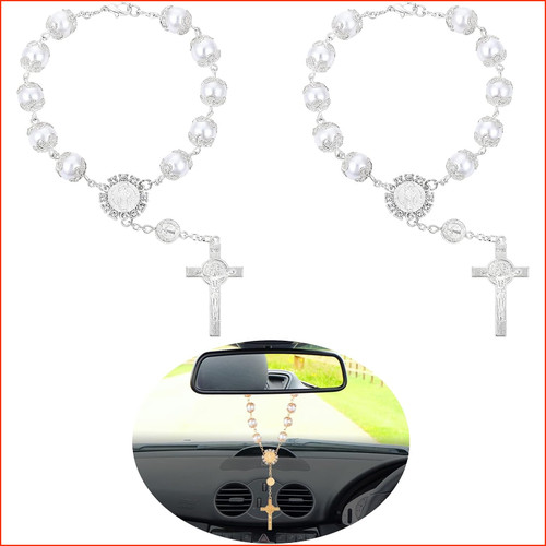 Auto rosenkranz rückspiegel - auto-rosenkranz,
