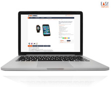 Verkaufsvorlage 2025 eBay Responsive Design Business dark bl. + Editor + Bonus