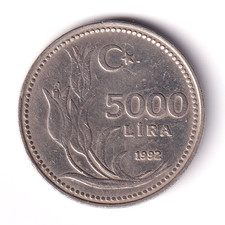Türkei 5000 Lira 1992