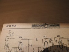 Schaltbild Nora   Röhrenradio  W 28  ! keine Kopie!