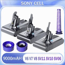 SONY 9000mAh Akku Für Dyson V6 V7 V8 SV10 SV11 Absolute Pro Animal Staubsauger