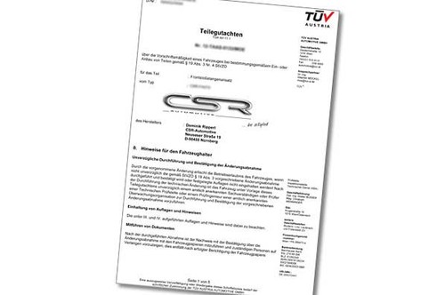 Teilegutachten für csr - teilegutachten,