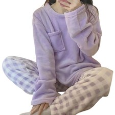 Damen Winter Pyjama Set aus