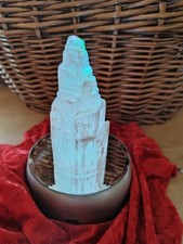 Selenit Kristall Farbwechsellampe