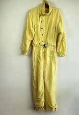 EYECATCHER Skioverall Skianzug JET SET Vtg. 80er Gr. 38/40 Gelb Apres-Ski retro