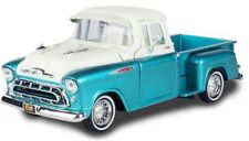 CHEVROLET 3100 Stepside - 1957 - tuquoise / white - MotorMax 1:24