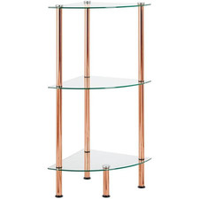 Glasregal modernes Eckregal