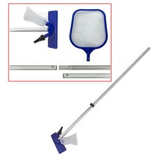 Bestway Pool Reinigungs-Set Swimmingpool Kescher, Bodensauger Teleskopstange