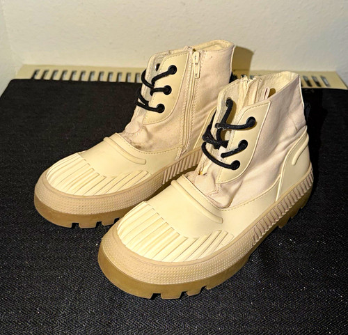 Zara stiefelette beige - zara, 32