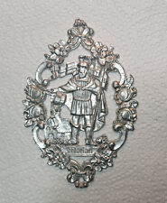 Fensterbild, Zinnfigur,  Florian Schutzheiliger gegen Feuergefahr 12 cm x 8 cm