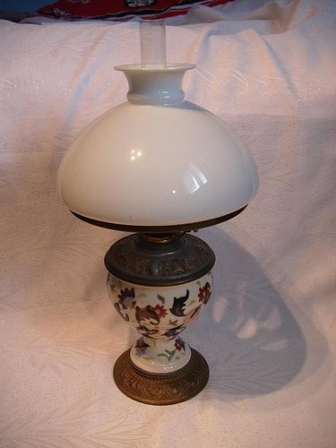 Majolika petroleumlampe - majolika,