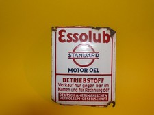 Antikes seltenes originales Esso Türschild Emailschild Werbung Reklame 1920