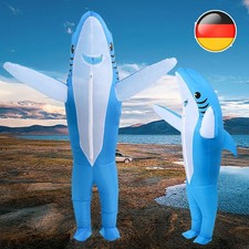 Aufblasbares Hai-Meerestier kostüm für Erwachsene, lustiges Aufblasmaskottchen
