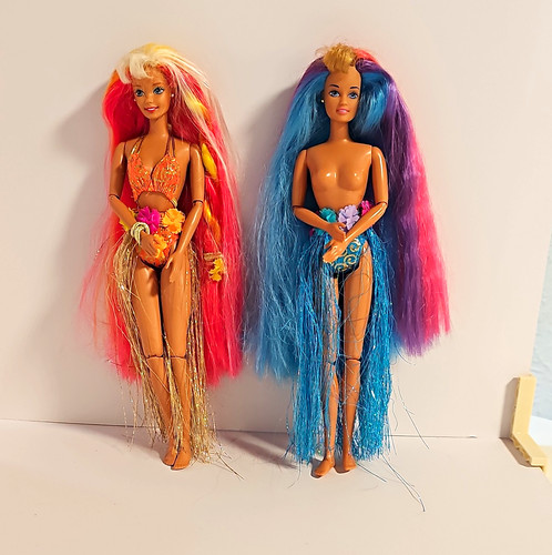 Barbie hula hair - hair, 90er