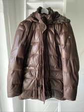 Milestone Herren Lederjacke mit Kapuze