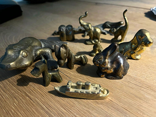 Bronze messing konvolut 11 - messing,