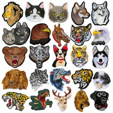 Tier Kopf Aufbügler Aufnäher