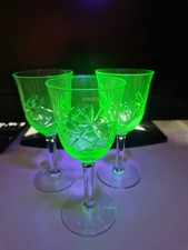 3x Weinglas Uranglas Jugendstil