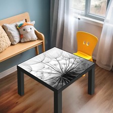 banjado Designabdeckung für Ikea Lack Tisch 55x55 Glasplatte Ready for Take