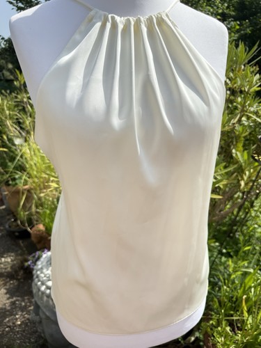 Zara weißes satin top - top, sommer
