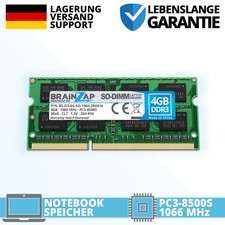 4GB DDR3 RAM SO-DIMM PC3-8500S