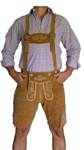 Trachtenlederhose herren kurz - trachtenlederhose,