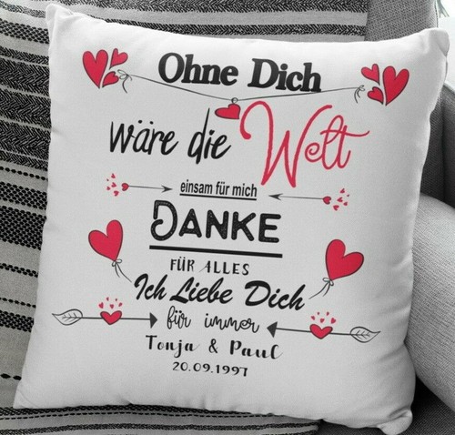 Kissen mit namen - namen, datum