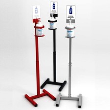 Gelspenderhalter Desinfektionsmittel - Metallständer verstellbar, 1 m