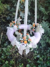 Ostern Deko - Osterkranz (Durchm.ca.38cm) zum hängen ,handgefertigt ,gebraucht 