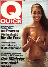 Kult-Illustrierte QUICK, Nr. 45 von 1970, Cholera, Senta Berger, Pierre Laporte