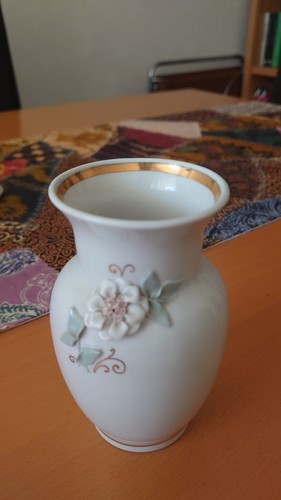 Porzellan vase goldrand - porzellan,