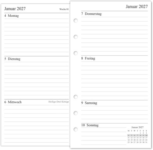 Wochenplaner einlage woche - 1,