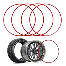 4 Stk 18 Zoll Rot Anfahrschutz