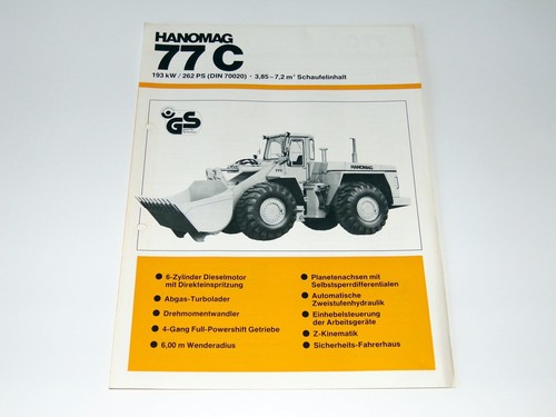Hanomag radlader prospekt - hanomag, 77