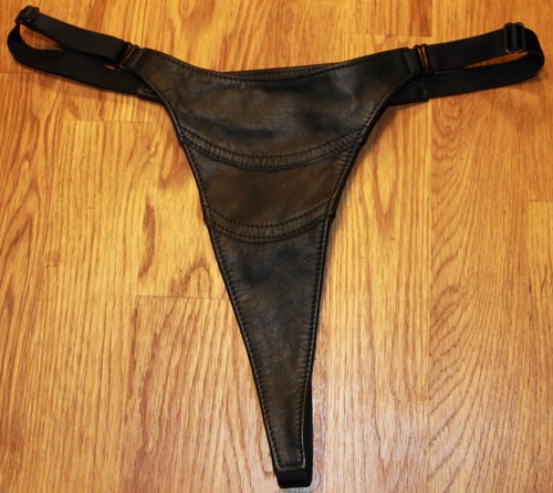 Lederdessous lederstring - lederdessous,