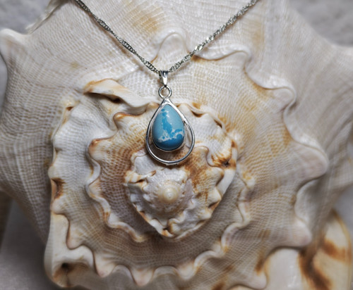 Edelstein anhänger blau - edelstein,