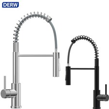 Ausziehbarer Wasserhahn Küchenarmatur Feder Spirale Edelstahl Gastro Armatur