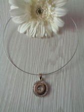 Außergewöhnliche Kette Halsreif Anhänger Chunk Druckknopf 5