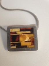 Anhänger Bernstein/Silber 925