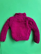 Barbie Puppen Pullover Handarbeit Kleidung Vintage 90er 80er Retro Petra Myscene