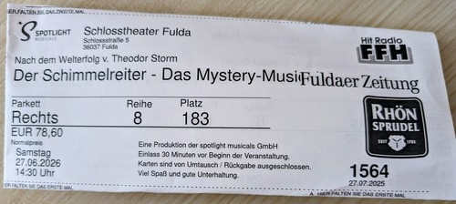 Zwei karten musical der - musical, "der