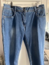Gr. 42 - 3/4 Jeanshose blau