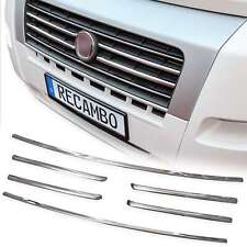 Chrom Kühler Grill Leisten Edelstahl passend für Fiat Ducato, Typ 250, 2006-2014