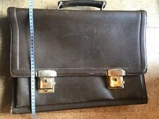 Leder Aktentasche DB groß braun stabil abschließbar Schlüssel Vintage Business