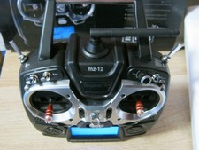 englische Vers. Graupner Sender MZ 12  HOTT  2,4 Ghz  mit Akkubox  Einzelsender 