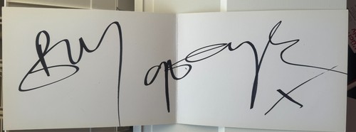 Original signed artist folded