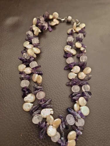 Mehrreihige amethyst chips - mehrreihige, amethyst-chips