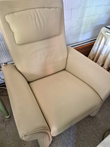 Liegesessel leder beige - beige, hohe