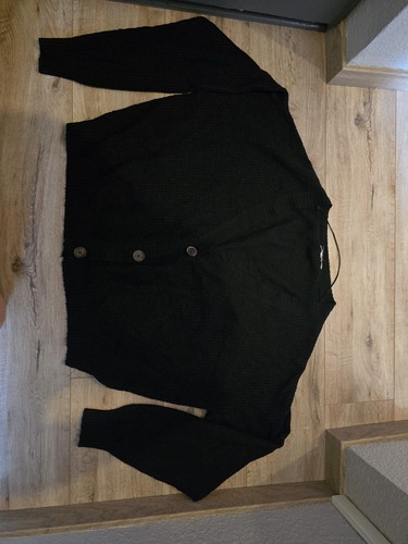 Schwarze strickjacke - strickjacke, /